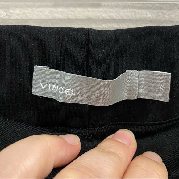 Vince Black Tech Ponte Stretch Leggings Minimalist Sleek Pull-On Pants Sz XS - Picture 3 of 12